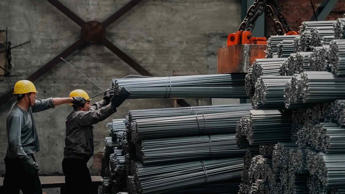 There is a pile of wire rods in the clearing