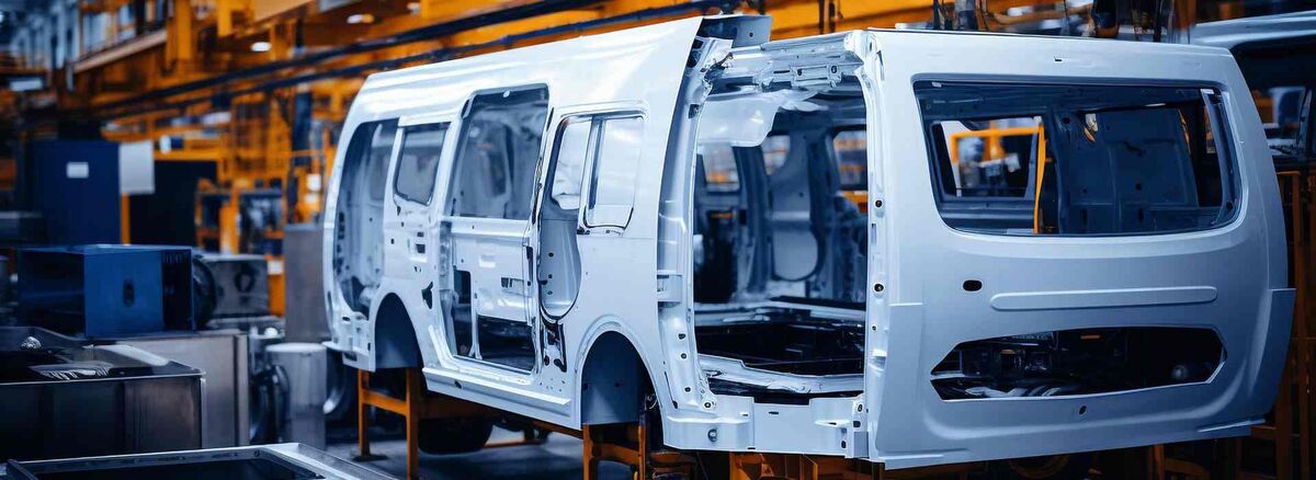 Steel is used in the automotive manufacturing industry