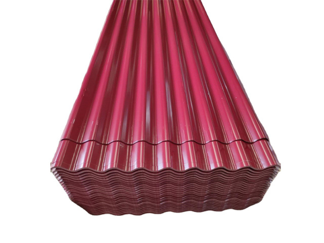 Color coated steel roofing sheet