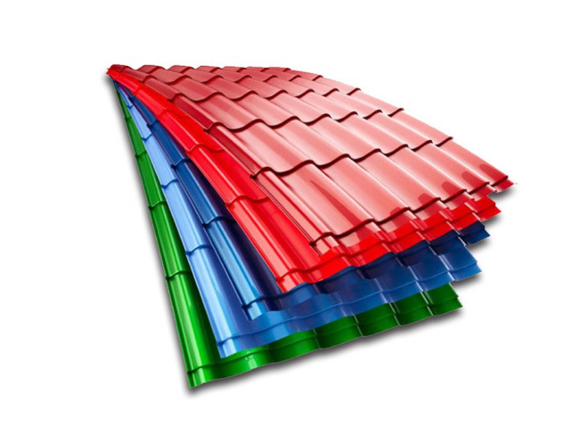 Color coated steel roofing sheet